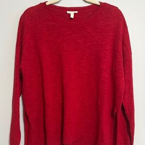 Eileen Fisher sweater size L Red